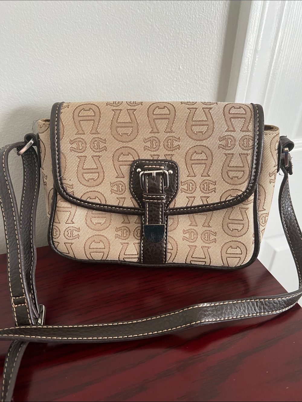 Etienne Aigner Monogram Crossbody Bag
